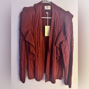 Women’s Ruffle Cardigan Size L